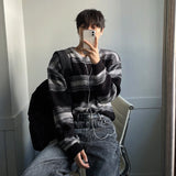 Stripe mix loose knit