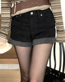 [Brushed Lining] Neri wool pocket color matching short pants