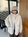 Otoni Fleece Pocket Hood Half Coat