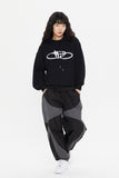 SHINING LOGO KNIT HOODIE