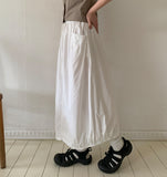 Kyopen Banding Balloon Long Skirt