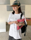 Marty Lettering Over Short Sleeve Tee
