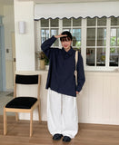 [BAONHAUS] Hennab Cotton Over Long Sleeve Shirt