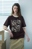 Luna Tail Ringer Short Sleeve Tee