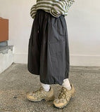 [unisex] Ranko Banding String Cotton Bermuda Cargo Pants