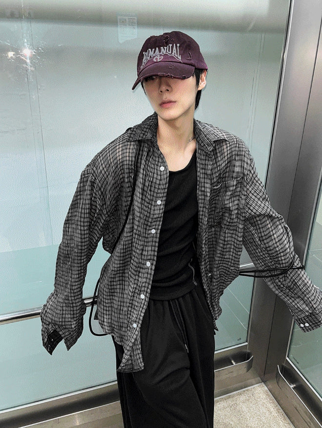 [COSYHARU公式]Muscle Fit Henry Neck Short-Sleeved Knitwear COSYHARU公式]Muscle Fit Henry Neck Short-Sleeved Knitwear