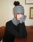 Only Stripe Color Matching High Neck Long Sleeve Cardigan