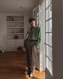 Hemet pintuck wide slacks