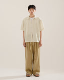 Crochet Short Sleeve Knit Shirt
