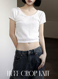 Huff crop knit