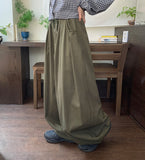 [Unisex] Cruhi Keyring Banding Balloon Wide Pants