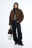 Prani patch brushed wide jeans
