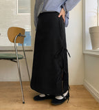 Tumi banding ribbon long skirt