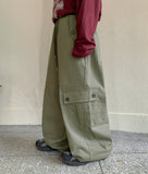 [unisex] Onnew banding wide cargo pants