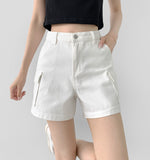 Pocket Cargo Feminine Cotton Shorts