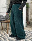 Econd corduroy color wide pants