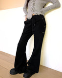 Loen Low-Rise Bootcut Banding Pants