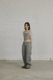 STRIPE KNIT SQUARE TOP