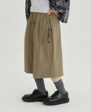 [BAONHAUS] Teokeuni banding pin tuck cotton Bermuda pants