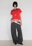 4-BUTTON RIVET POCKET PANTS