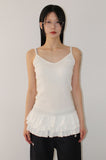 TRIPLE FRILL SLEEVELESS