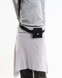 Suede pouch belt