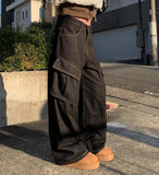 Dillon Raw Pocket Cargo Wide Pants