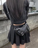 Zno Half Moon Leather Cross Bag