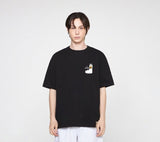 Socks Drawing Smile Logo Short Sleeve Tee