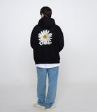 Back Daisy Flower Smile Hood Zip Up