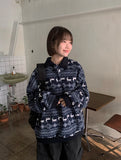 [unisex] Pikuni Nordic Fleece Collar Over Sweatshirt