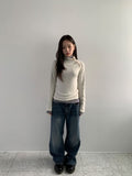 Soyan denim wide pants