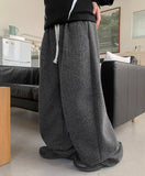 [unisex] Seina Banding Brushed Wide Knit Pants