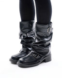 Sable two buckle warmer middle boots