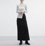 Ashi Long D Belt Skirt