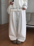 Lawson Pintuck Patch Corduroy Brushed Wide Pants
