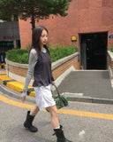 [BAONHAUS] Koinen Flower Frill Layered Sleeveless