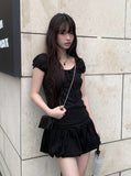 Juri Ribbon Pumpkin Balloon Mini Skirt