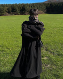 Urban oversize long balmacan coat