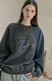 Triple Heart Pigment Sweatshirt