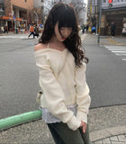 Sheese Holter Off Shoulder Loose Fit Knit