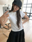 Fornel Unbalanced Collar Short Sleeve