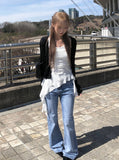 Myou V-neck See-through Button Cardigan