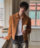 Croi Shoulder Pad Suede Jacket