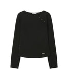 Slash button long sleeves