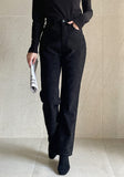 Warm-up Brushed Corduroy Straight Pants