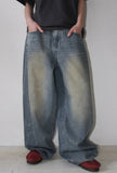 SIDE TUCK BALLOON DENIM