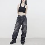 (Unisex) Liza Pocket Wide Denim Pants