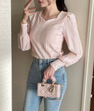 Spring Ersa Heart Neck Ribbed T-Shirt