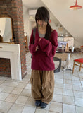 Jennin Over Layered Shirring Knit